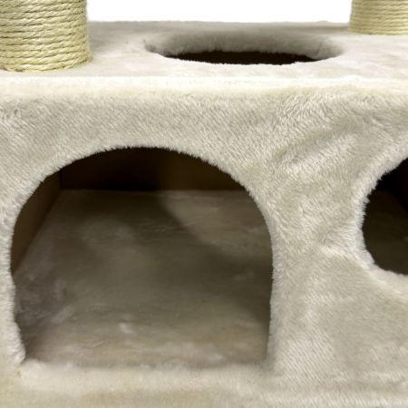 Когтеточка-комплекс 50х35х116 см, кремовый