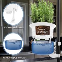 Кашпо HobbyFarm с автополивом, с креплением 