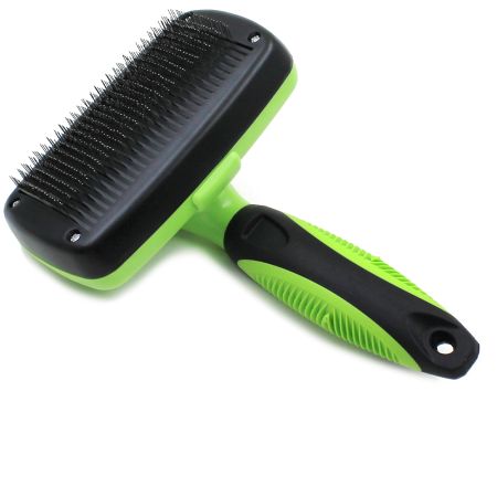 Пуходерка Pet Choice с кнопкой самоочистки 126 мм для вычесывания подшерстка кошек и собак