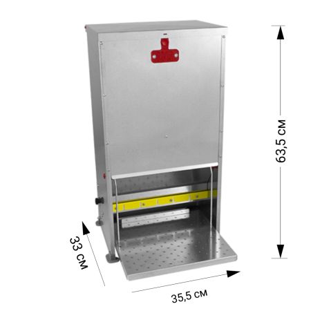 Кормушка педальная ALMA 28 л для кур
