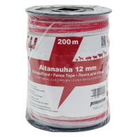 Лента для электропастуха Olli 12 мм / 200 м / 0,58 Ω многожильная красно-белая 