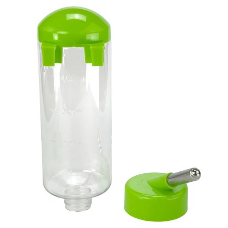 Поилка-шарик для кроликов, хомяков, грызунов, 500 мл, зеленый