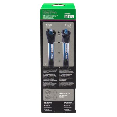 Нагреватель для воды аквариума Newa Therm Eco VTO50 220-240V 50Hz 50W с терморегулятором автоматический 20-50 л