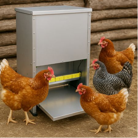Кормушка педальная ALMA BASICA 21 кг для кур
