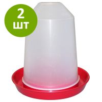 Поилка вакуумная 3 л, комплект 2 шт.