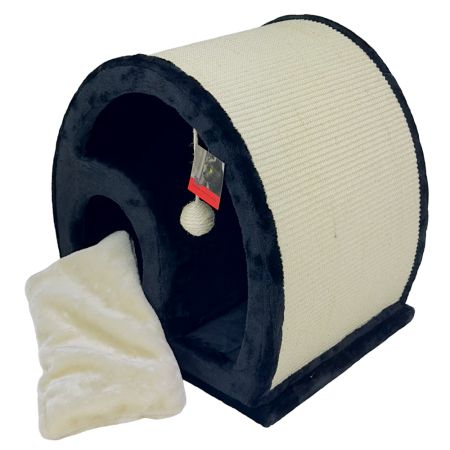 Когтеточка-домик 50х40х50 см, черный Когтеточка-домик 50х40х50 см, черный