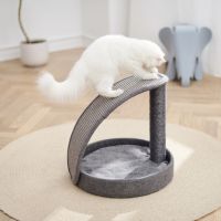 Когтеточка-лежак 40х40х43 см, серый