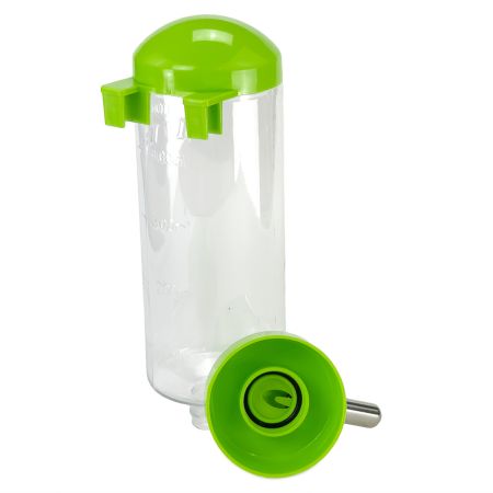 Поилка-шарик для кроликов, хомяков, грызунов, 500 мл, зеленый