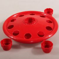 Поилка под бутылку напольная с отверстиями, 10 ячеек, пластик