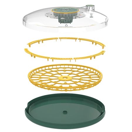 Инкубатор HHD 52H WONEGG автоматический 220В/12В от сети и аккумулятора, с овоскопом на 52 яйца