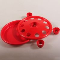 Поилка под бутылку напольная с отверстиями, 10 ячеек, пластик