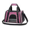 Сумка переноска складная для собак и кошек 45х30х30 см, розовая