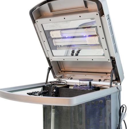 Аквариум Boyu Happy Family HS-60A панорамный, 128 л, с фильтром, УФ-стерилизатором, освещением и нагревателем, черный