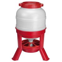 Кормушка бункерная 21 кг пластик с разделительной решеткой на ножках