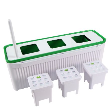 Гидропонная установка HobbyFarm DQ61003, домашний умный смарт сад, 3 ячейки