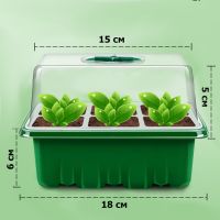 Мини парник HobbyFarm, 6 ячеек, для рассады, 10 шт.