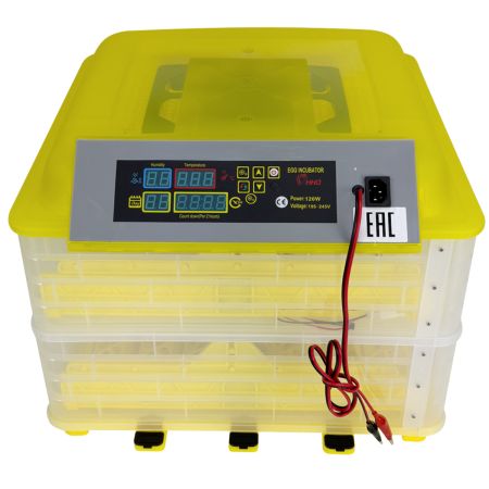 Инкубатор HHD 112 автоматический для яиц на 220В/12В от сети и аккумулятора на 112 яиц