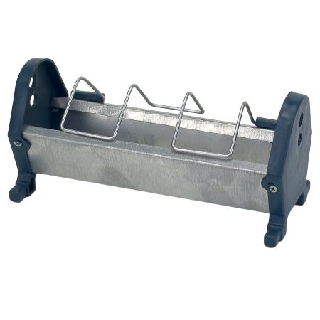 Кормушка лотковая 25 см оцинкованная сталь для цыплят и мелкой птицы