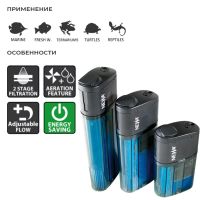 Фильтр погружной для аквариума Newa Duetto DJ100 230V с системой аэрации на 80 л