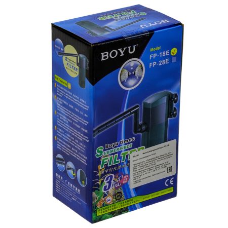 Фильтр внутренний Boyu FP-18E с флейтой 7,5 Вт 750 л/ч для аквариума до 100 л
