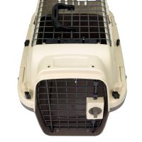 Переноска Superior Range 51х33х33 см для кошек и собак Pet Choice с креплением к ремню безопасности автомобиля и металлической верхней решеткой