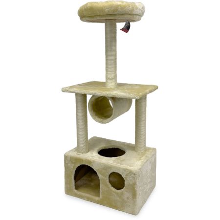 Когтеточка-комплекс 50х35х116 см, бежевый