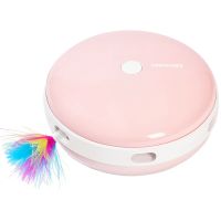 Игрушка для кошек Pawgether PL1 с перьями интерактивная, розовая Игрушка для кошек Pawgether PL1 с перьями интерактивная, розовая