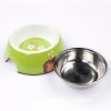 Миска со съемной чашей для собак и кошек, 14.5x14.5x5 см, 150 мл, зеленый