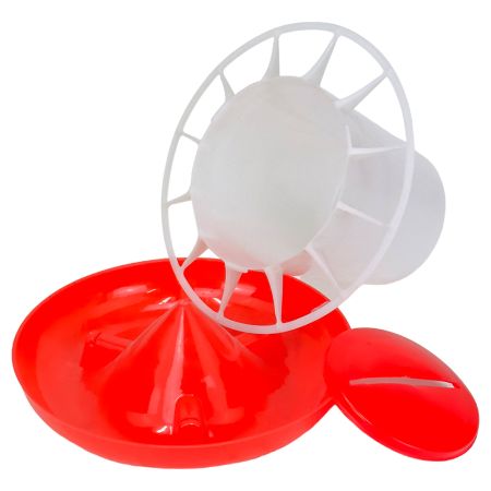 Кормушка бункерная 6 кг пластик с разделительной решеткой для кур, уток и другой домашней птицы