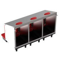 Гнездо для кур несушек Platinum, 3 секции, с яйцесборником, NEW 