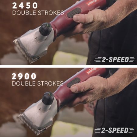 Машинка Heiniger Xplorer PRO 2-Speed для стрижки лошадей и КРС беспроводная с 2-мя аккумуляторами