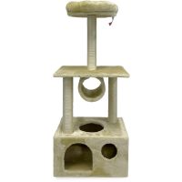 Когтеточка-комплекс 50х35х116 см, бежевый