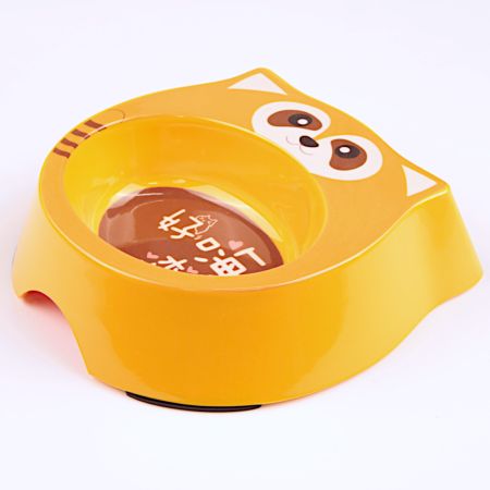 Миска для собак и кошек, 18x17.5x5 см, 270 мл, оранжевый