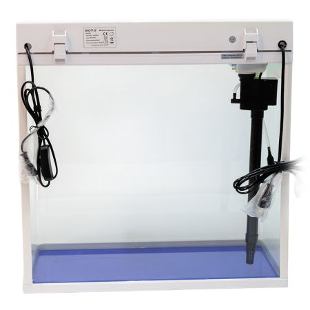 Аквариум Boyu MS-520 45 л с LED светильником и фильтром, белый Аквариум Boyu MS-520 45 л с LED светильником и фильтром, белый