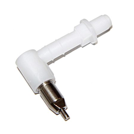 Поилка ниппельная для кроликов и птиц с удлинителем 6 см 90°