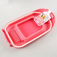 Контейнер Catidea для сухого корма на 10 л (3 - 4,5 кг), двойная крышка, совок, розовый