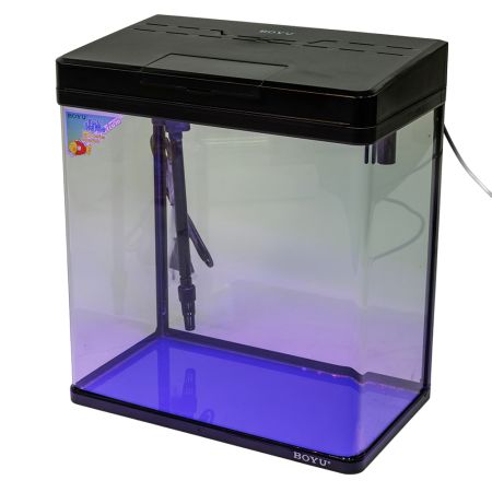 Аквариум Boyu MS-420 31 л с LED светильником и фильтром, черный Аквариум Boyu MS-420 31 л с LED светильником и фильтром, черный