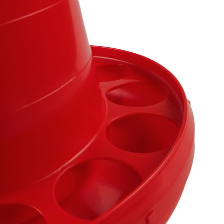 Кормушка бункерная 12 кг пластик с решеткой с круглыми отверстиями на ножках