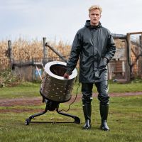 Перосъёмная машина HobbyFarm EU PRO Birds для перепелов с подводом воды, 50 см