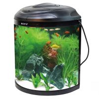 Аквариум Boyu BYG-26 полукруглый 26 л, с фильтром и освещением, черный