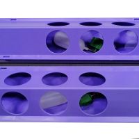 Поилка автоматическая для птиц, пластик, фиолетовая