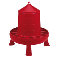 Кормушка бункерная 8 кг пластик с решеткой с круглыми отверстиями на ножках