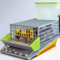 Клетка Comfortplast для перепелов mini с яйцесборником 28x61x46 см, пластиковая