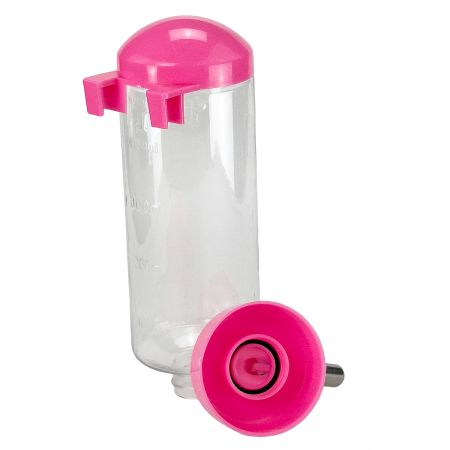 Поилка-шарик для кроликов, хомяков, грызунов, 500 мл, розовый