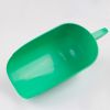 Совок для корма, пластик, зеленый