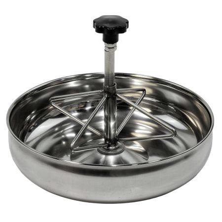 Кормушка-поилка нержавеющая сталь для поросят 25 см