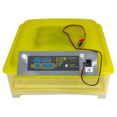 Инкубатор HHD 48 автоматический 220В/12В от сети и аккумулятора на 48 яиц