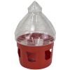 Поилка вакуумная 5 л с окошками для голубей, красная 
