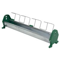 Кормушка лотковая 50 см оцинкованная сталь для цыплят и мелкой птицы