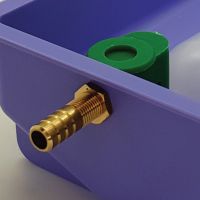 Поилка автоматическая для птиц, пластик, фиолетовая